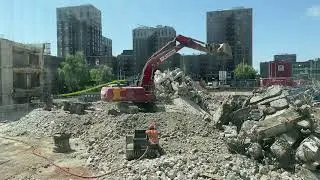 Demolition work Dijkzigt hospital Rotterdam