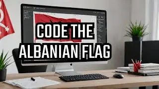 How to Code Albanian Flag with HTML, CSS & JavaScript! 🚩 #coding #flagcoding #programming #htmlcss