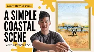 EASY Plein Air Watercolor Tutorial: St Kilda Dog Beach and Boats