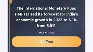 The International Monetary Fund (IMF) raised its forecast for India's economic growth in 2023 to 6.1