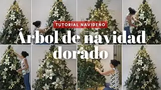 &Aacute;rbol de navidad dorado 2025 | Decoraci&oacute;n en tendencia paso a paso