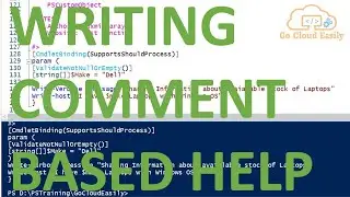 Writing Comment based help for a function