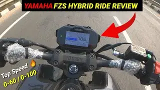 Yamaha FZSV4 Hybrid Ride Review In Hindi -Top Speed Breaking Test Suspension Test Stability etc..🔥