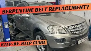 Mercedes ML320 CDI W164 Serpentine Belt replacement ML350 ML280