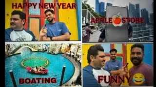 MY FIRST VLOG IN SINGAPORE |  MARINA BAY | FLOATING APPLE STORE | MBS