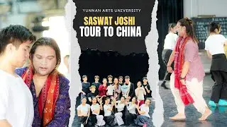 Saswat Joshi in Yunnan Arts University - China Tour - Lasyakala - Odissi - Sambalpuri Folk Dance