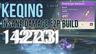 Pure Physical Keqing Build - Insane Damage with F2P gears - Genshin Impact