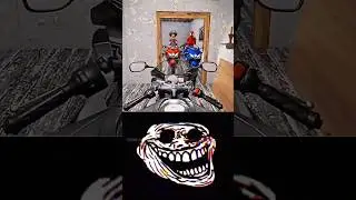 GRANNY'S BIKE 🆚️ MY BIKE EPIC FIGHT TROLL FACE EDIT ☠️😱 #granny #shortsfeed #viralvideo #trollface