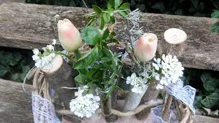 DIY/ Fr&uuml;hlings Zaun DEKO  & viel MEHR f&uuml;r Haus -Balkon/... BASTELN mit &Auml;sten in Upcycling -