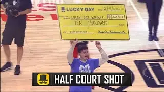 Clippers fan won $10000 from making a half court shot