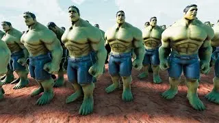 10,000 HULK VS 1,000,000 EVIL ALLIANCE - UEBS 2 MODS - Ultimate Epic Battle Simulator 2