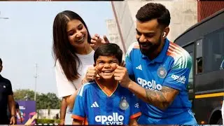 Viral Video : Virat Kohli Meets His Youngest Super Fan Lookalike!