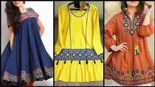 New stylish kurti and short frock design 2020 | Cotton lawn short frock kurti designs 2020 ideas