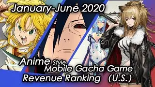 (U.S) Half-Year 2020 Anime Gacha Mobile Game Revenue Tier List