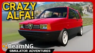 BeamNG: Alfa Romeo's WEIRD '80s Concept! - Alfa Free Time Mod