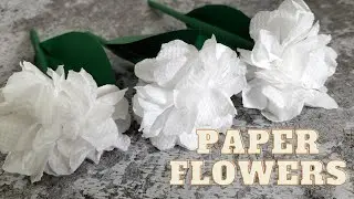How to Make tissue flowers l Easy and Fun!