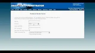 Penetrator Vulnerability Scanning Appliance Brute Force