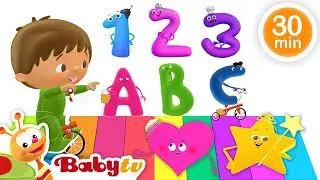 Liedjes en kinderrijmpjes voor de terugkeer naar school | Leer cijfers, letters en vormen 🎶@BabyTVNL