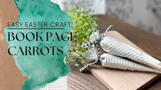 Easy Easter Craft: Bookpage Carrots