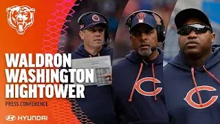 Waldron, Washington, Hightower on bye week, preparation for Commanders | Chicago Bears