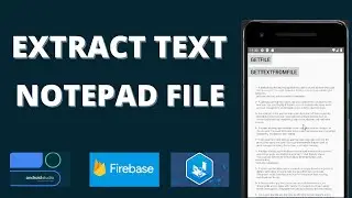How to Read and Extract Text from a Notepad File in Firebase Storage | Android App Development