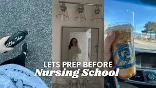 PREP WITH ME FOR MY LAST SEMESTER OF NURSING SCHOOL// *vlog