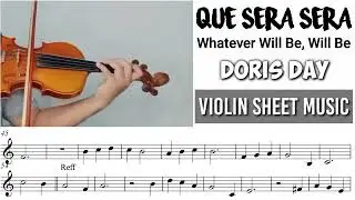 Free Sheet || Que Sera Sera - Doris Day || Violin Cover With Sheet Music