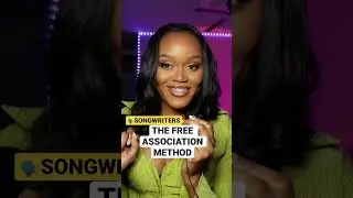 THE FREE ASSOCIATION METHOD IN SONGWRITING #shorts #songwritingtips