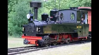 Old Times Narrow-gauge Railway Train Ventspils Siaurukas Latvia
