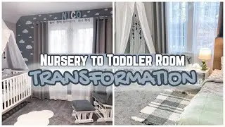 NURSERY TO TODDLER ROOM TRANSFORMATION - DINOSAUR ADVENTURE THEME TODDLER ROOM