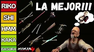 TIER LIST armas de Ninja gaiden Black.