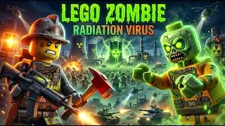 LEGO Zombie Outbreak at Nuclear Power Plant | Lego Survival | LEGO Zombie Animation