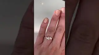 Mae Ring | Oval White Sapphire + Diamond Cluster Engagement Ring