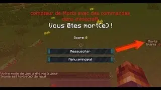 [tuto] faire un compteur de morts avec des commandes dans minecraft