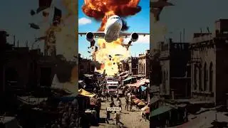 🚨Plane Crash in Shopping Area&ndash;Chaos and Fire✈️🚒🔥#planecrash #shots #gaming #automobile #ai