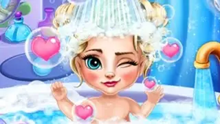 Frozen Disney Princess Elsa - Baby Elsa Princess Bath - Frozen Game Movie