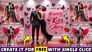 How To Create Viral 3D Ai Kiss Day Image | Happy Kiss Day Bing Image Creator Tutorial 2025