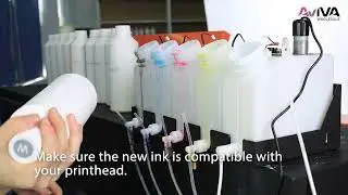 How to change ink brand of your DTF Printer? - Aviva Wholesale Inc.