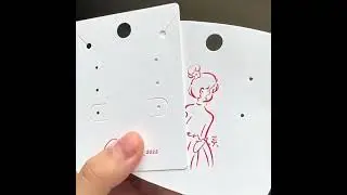 customized earring card