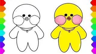 How to draw a duck| paper duck| Easy drawing for kids