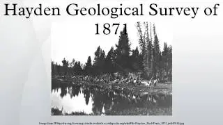 Hayden Geological Survey of 1871