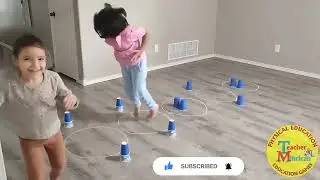 Jumping game/for kids activities and happy in activities