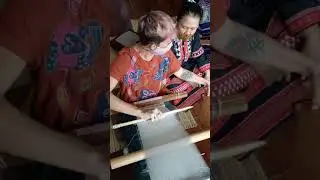 A moment with Hill Tribe weaving loom