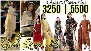 👗SALE💥Rs.3250-5500🔥Eid Lawn Mprint & Chikankari🔥@NimzCollectionpk  #lawndresses #eiddress