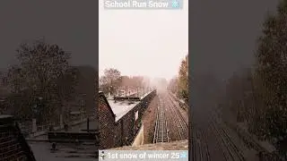 School Run Snow 1st 2025 London snowfall #fun #cold #kids #sons #life #heal #love #winter #tube #ice