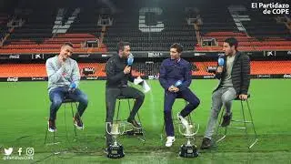 Entrevista a Rodrigo, Parejo y Marcelino en Mestalla | Partidazo COPE