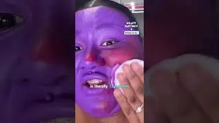 I accidentally stained my face purple! 😱👾