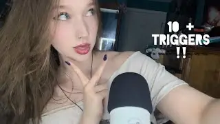 ASMR doing YOUR favorite triggers!! (4K special) fabric scratching, spit painting, tapping and more!