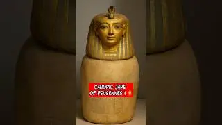 The Golden Guardians of a Pharaoh&rsquo;s Soul &mdash; Canopic Jars of Psusennes I ⚱️ #tutankhamun