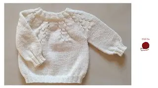 Babypullover stricken, Schritt f&uuml;r Schritt, andere Gr&ouml;&szlig;en siehe Infobox